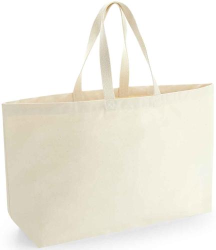 Westford Mill Oversized Canvas Tote Bag - NAT - ONE